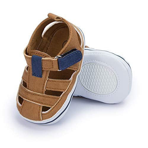 Isbasic Baby Boys Girls Summer Beach Breathable Athletic Closed-Toe Sandals Soft Sole Anti-Slip Toddler First Walker Shoes