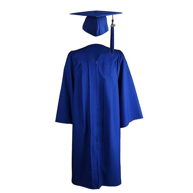 2022 Adult Zip Closure University Academic Graduation Gown Robe Mortarboard Cap