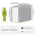 thumbnail image 3 of Outsunny 4' x 6' Metal Outdoor Lean to Garden Storage Shed with Lock, 3 of 9