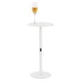 thumbnail image 1 of Yiwa Table d'Appoint Ronde Moderne en Acrylique Transparent, 10 Pouces de Large par 21,3 Pouces de Haut, Table d'Extrémité Durable et Résistante aux Rayures pour Salon, Chambre, Bureau, 1 of 7