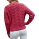 thumbnail image 3 of Moda mujer sexy manga larga con cuello en v pulóver color sólido blusa casual tops Fridja  bvmnju1015, 3 of 8