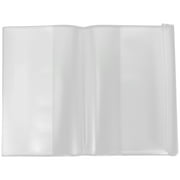 WynBing 10pcs Clear Book Cover Width Adjustable Book Cover Soft Cover Books Protective Cover
