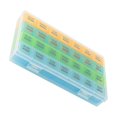 thumbnail image 1 of Cateissary Pastillero portátil organizador para pastillas diarias y vitaminas pastillero semanal 7 días en pastilleros franceses Almacenamiento y organización del hogar Color transparente, 1 of 6