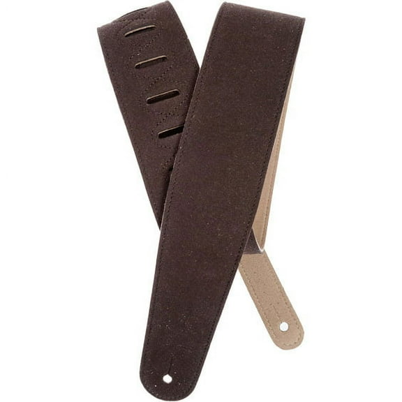 Suede Guitar Strap, Cognac