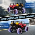 thumbnail image 3 of ThunderBolt 24V 2 Seater Ride on Car UTV for Kids, Electric Powered UTV with Remote Control, 4WD&4 Wheel Suspensions,Extra-Wide 20.47in Seat Ride on Toys for Boys Girls, LED Lights,Bluetooth, 3 of 7