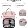 thumbnail image 5 of Lovevook Laptop Backpack for Women,17.3" Business Computer Bag Teacher Nurse Backpack Purse with Anti-Thief Pocket, Larger Waterproof Travel Bag College Backpack with USB Charging Port, 5 of 7