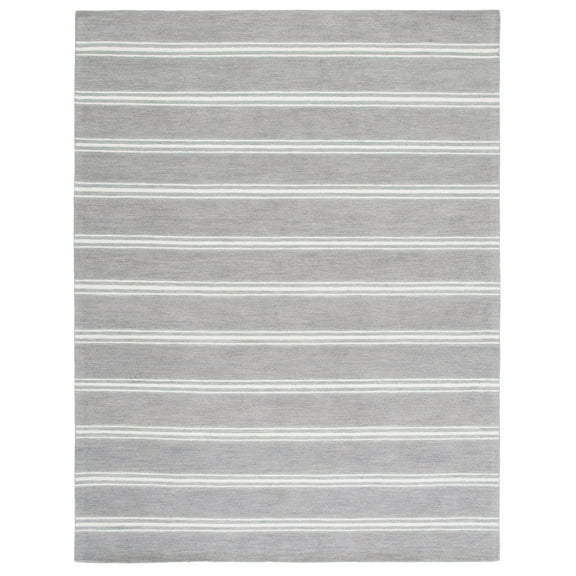 SAFAVIEH Metro Darion Striped Area Rug, Grey/Ivory, 8' x 10'