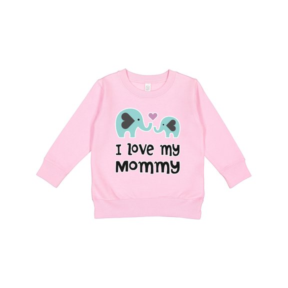 Inktastic I Love My Mommy Toddler Sweatshirt
