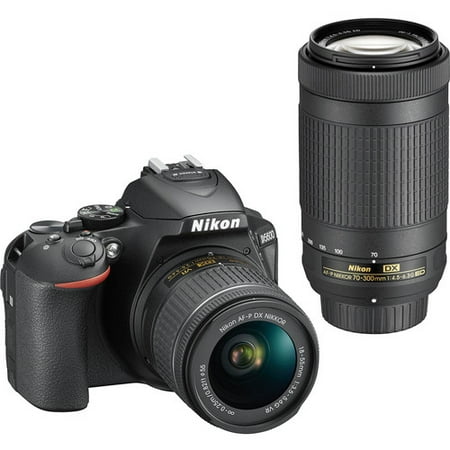 Nikon D5600 DSLR Camera with 18-55 and 70-300 Kit 1580 | Walmart