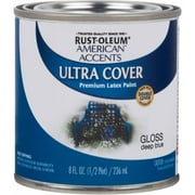 Rust-Oleum American Accents Ultra Cover Gloss Deep Blue General Purpose Paint, Half-Pint