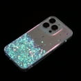 thumbnail image 2 of Compatible with iPhone 12 Pro Max Bling Case Glow in The Dark Noctiluncent Fluorescent Luminous Phone Case Women Girls Girly Glitter Sparkling Slim Soft TPU Bumper Protective Cover,White, 2 of 6