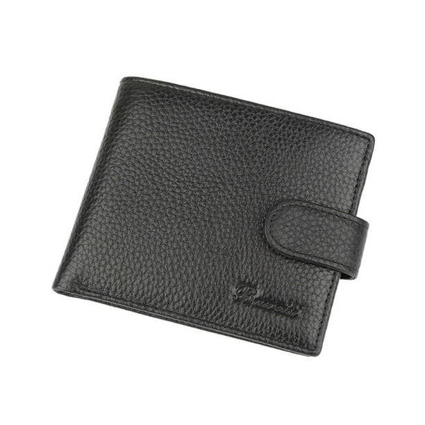 Sonducket Cartera de cuero para niño Boweisi, tarjetero, compartimento, monedero, billetera portátil, bolsa de regalo para negocios, trabajo diario Carteras con marca Sonducket AP011393-01