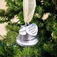 thumbnail image 4 of Conmemorativa De Navidad, Enlace De Ala De Ángel, Campana De Plata, Una Pieza De Mi Corazón Está En El Cielo, Colgante De Árbol De Navidad Para Puerta Y Ventana Sweethay HA045224-08, 4 of 4