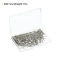 thumbnail image 3 of Uxcell Straight Pins Steel Dressmaker Quilting Pin for Crafts Sewing, Silver 500 Pack, 3 of 5