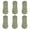 6Green, variant on LDU No Show Socks Women, Ultra Thin Mesh Breathable Fabric Invisible Non-Slip Socks, 6Pairs