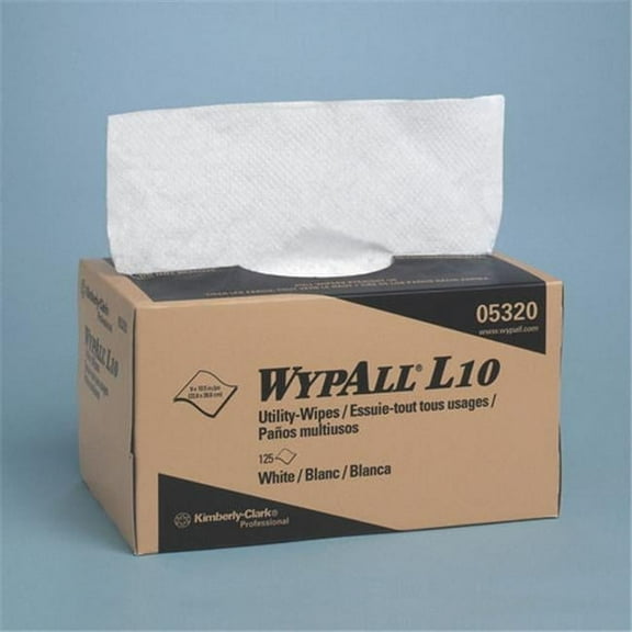 Kimberly-Clark  Wypall L10 Utility Wpr - White - 9 x 101/2