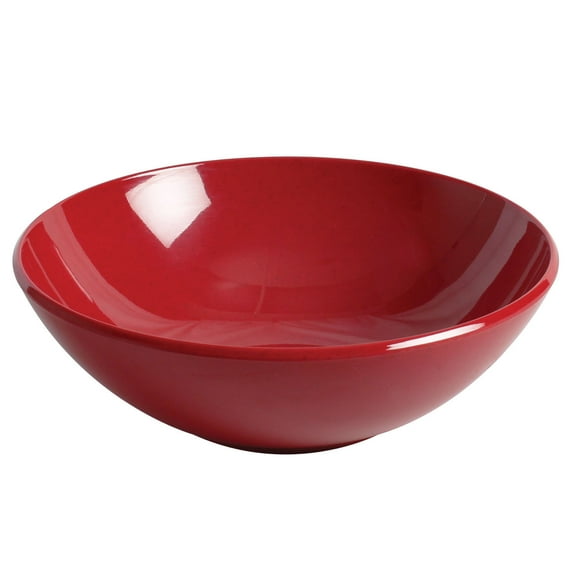 Excellante Passion Red Melamine Dinnerware Collection 10.75 X 10.75 Inch Bowl, 3.50 Inch Deep - 92 Oz, Comes in Each