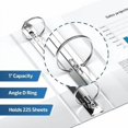 thumbnail image 3 of Binder Easyview® Premium 1 AD 11 x 17, paquete de 2 unidades, 5 cm, color blanco, 3 of 4