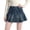 Light Blue, variant on Ruyang Mini Denim Short Skirts for Girls Elastic Waist Tiered Ruffle Hem Jean Skirts Summer Half Body Y2K Streetwear Skirts