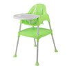 3 In 1 Baby Chair For Eating Baby Convertible High Feeding Chair For Infants Booster Seat, Green