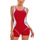 thumbnail image 2 of Traje de baño deportivo para mujer Traje de baño sin espalda cómodo con bloqueo de color conservador OAVQHLG3B Store  lin121212, 2 of 4