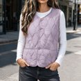 thumbnail image 2 of Edvintorg Women's Fleece Lined Waistcoat Winter Sleeveless Vest Casual Outerwear with Pockets Plus Size Womens Clothing, 2 of 8