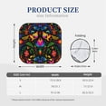 thumbnail image 3 of Haiem Mexican Flower Traditional1 Car Windshield Sun Shade (2 Pieces) Foldable Windshield Sun Shade Car Accessories for Truck SUV Pickup-Small, 3 of 7
