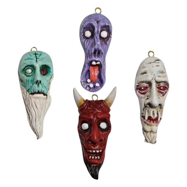 Halloween New Gothic Horror Pendant Ornaments Four-color Devil Resin Crafts 3D