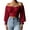 Burgundy, variant on Womens Elegant Off The Shoulder Puff Sleeve Blouse Summer Chiffon Slim Fit Party Crop Top