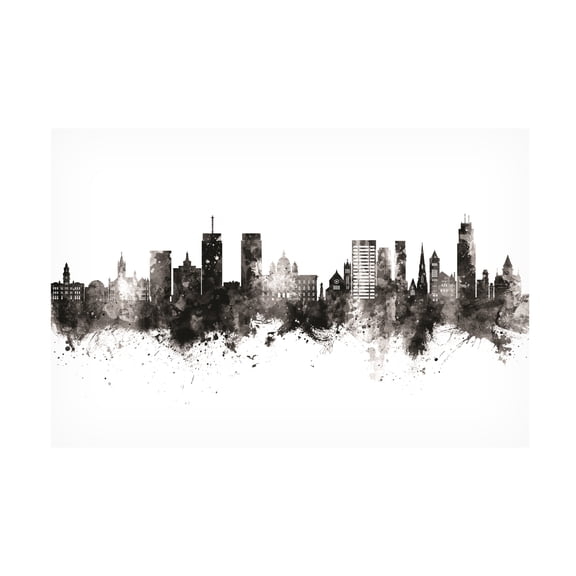 Michael Tompsett 'Syracuse New York Skyline' Canvas Art