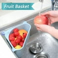 thumbnail image 5 of KITCHENMAX Sink Basket, Eutreec Triangular Multifunctional Drain Shelf Sink Storage Rack Kitchen Sucker Storage Holder Sink Corner Strainer Bathroom Hanging Shelf Soap Box Organizer (Gray), 5 of 6