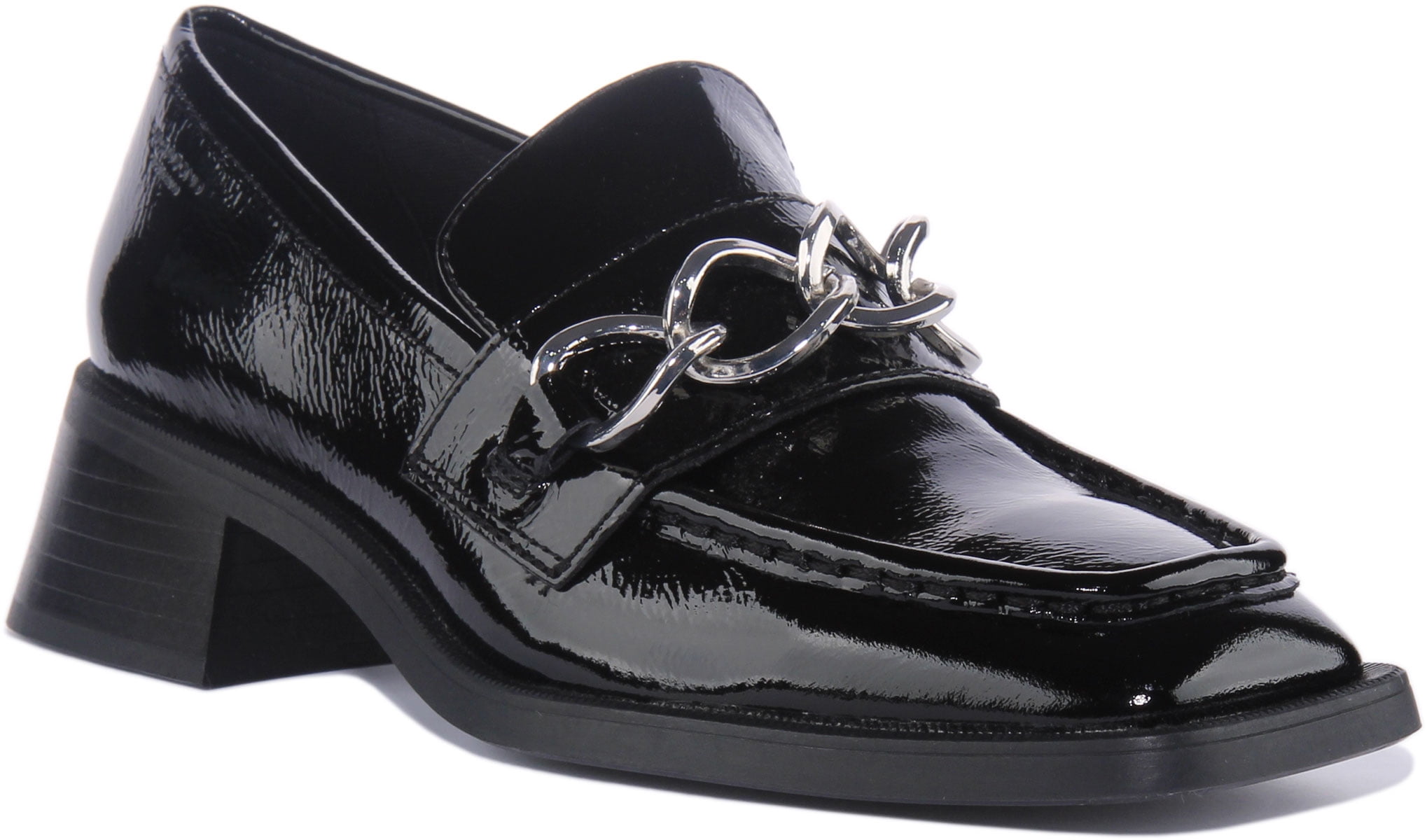Modig favorit Fremsyn Vagabond Blanca Women's Leather Block Heel Loafer Shoes In Black Size 6 -  Walmart.com