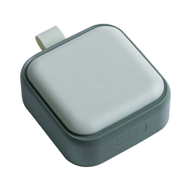 Boîte à Pilules 4 Compartiments Étui de Rangement pour Comprimés Organisateur de Voyage Portable, Vert