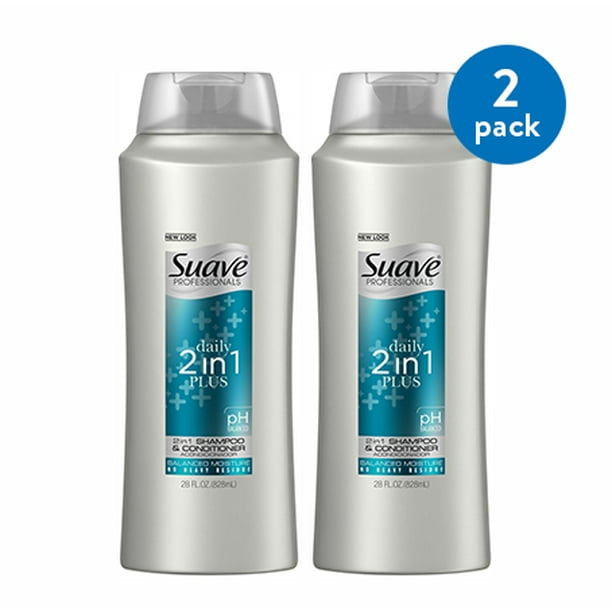 2 Pack Suave Professionals Plus 2 In 1 Shampoo And Conditioner 28 Oz Walmart Com Walmart Com