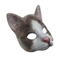 thumbnail image 2 of Cat Mask Animal Half Face Mask Fancy Dress Animal Tabby Mask Animal Cat Head Mask Halloween Novelty Costume Party Accessory, 2 of 5
