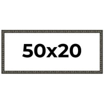 50x20 Frame Black-Brown Medieval Solid Wood Picture Frame | 1.5 Inch Moulding Width | Gotham