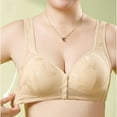 thumbnail image 5 of Womens Everyday Bras, Daisy Lace Bras for Women Front Closure No Underwire Comfort Senior Wireless Snap Closing Bra 36-48, 5 of 5