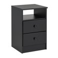 thumbnail image 7 of Prepac Astrid 2-Drawer Nightstand, Deep Black, 7 of 7