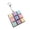 A001, variant on Keyboard Fidget Toy, Keyboard Fidget Keychain 4-in-1 Keyboard Decompression Button Finger Clicker Toys, Button Stress Relief Fidget Gifts to Relief Stress,Black