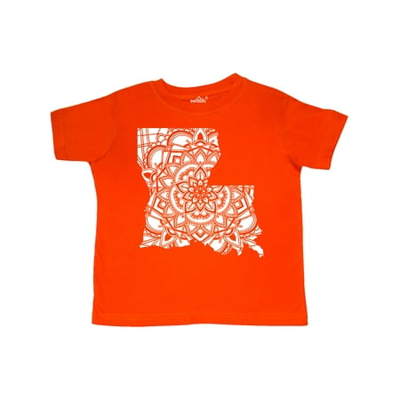 

Inktastic Louisiana Silhouette Mandala Gift Toddler Boy or Toddler Girl T-Shirt