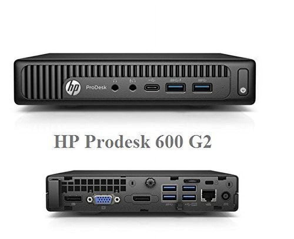 Restored HP 600 G2 Micro Computer Mini Tower PC (Intel Quad Core i5-6500T, 16GB DDR4 Ram, 256GB Solid State SSD, WIFI, VGA, USB 3.0) Win 10 Pro (Refurbished)