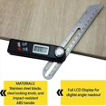 thumbnail image 5 of Stainless Steel Digital Protractor Gauge 360 Degree Electronic Level Digital Angle Finder Protractor Measuring Tool, 5 of 5