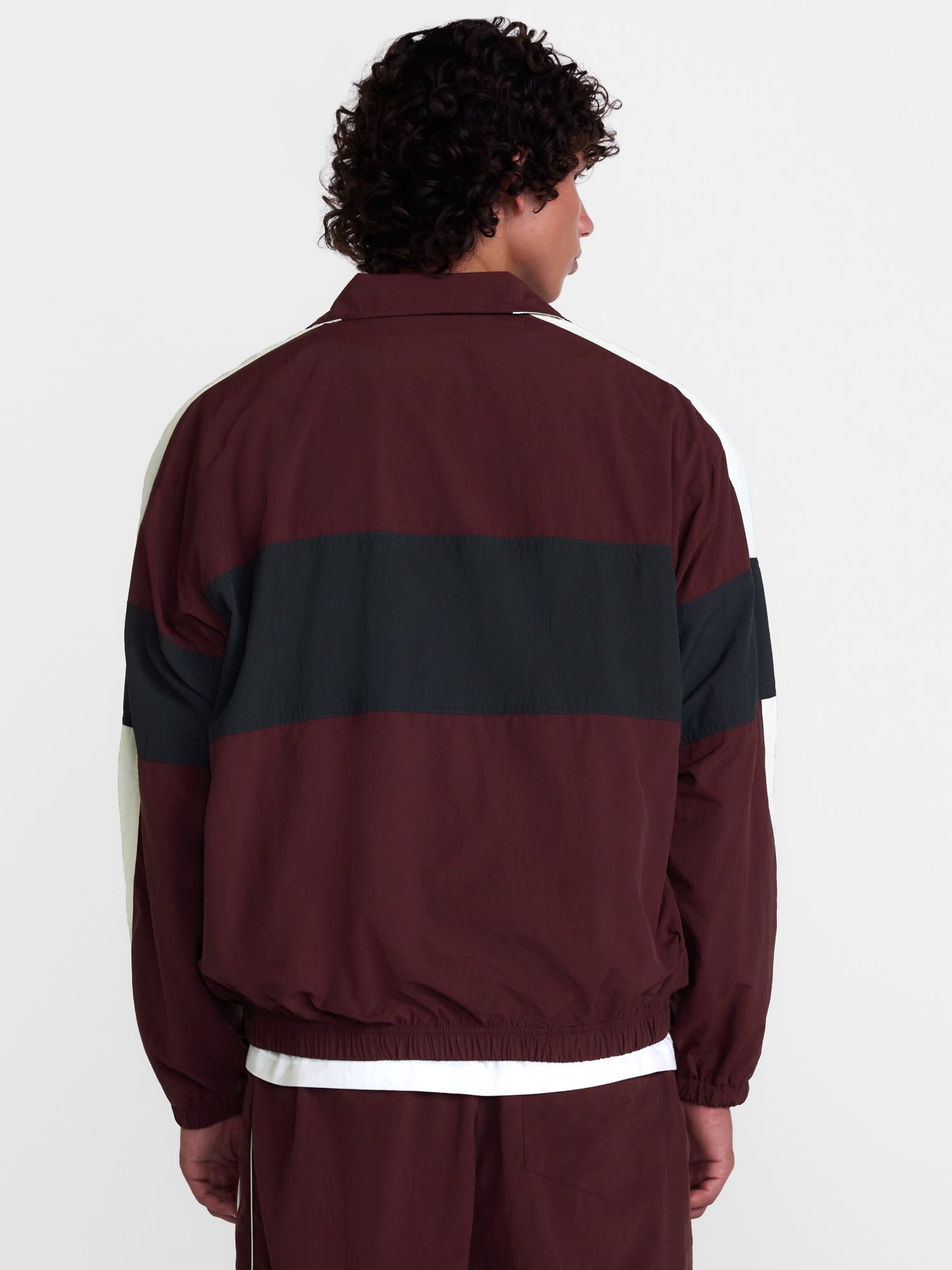 No Boundaries Windbreaker Jacket with Long Sleeves, Men's XS-4XLT
