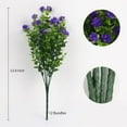 thumbnail image 2 of 12 Bundles Artificial Fake Flowers, Faux Outdoor Plastic Plants UV Resistant Shrubs Outside Indoor Decorations,UV Resistant Faux Plastic Plants Garden Porch Window Box (Orange Red), 2 of 4