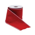 thumbnail image 2 of Melrose Solid Wired Craft Ribbon - 4" x 5 Yards - Red, 2 of 2