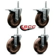 thumbnail image 2 of 5 Inch High Temp Glass Filled Nylon 5/8 Inch Stem Caster Set 2 Total Lock Brakes, 2 of 2
