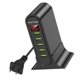 thumbnail image 4 of Worallymy Cargador de teléfono 5 puertos USB 5V 4A Adaptador de carga Estación de carga portátil digital negro enchufe de EE. UU. Worallymy JD735811900, 4 of 7