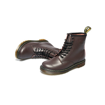 

Fangasis Women Ankle Boot Mid Calf Warm Bootie Comfort Work Boots Unisex Winter Shoes Office Fashion Plush Lined Short Booties Brown 9.5