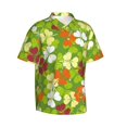 thumbnail image 2 of Easygdp St. Patrick's Day3 Men's Hawaiian Shirts Print Lapel Short Sleeve for Beach, vacation, party, casual occasions - Large, 2 of 9