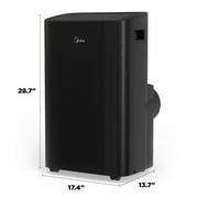 Midea 10,000 BTU Smart Portable Air Conditioner, New, Covers up to 450 Sq. ft., Black,